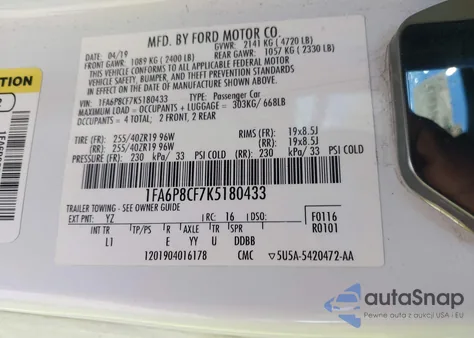 2019 Ford Mustang Gt Premium from USA, damaged, VIN 1FA6P8CF7K5180433